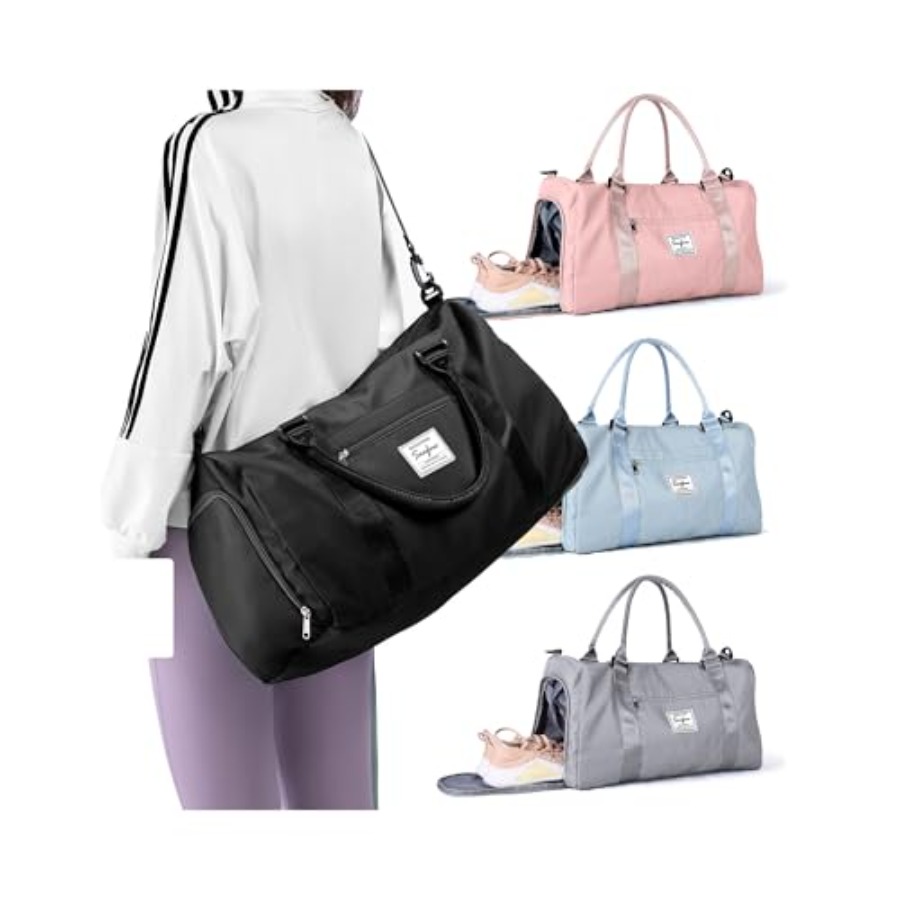 Men'S Shoes To Women'S - Small Black Sports Gym Duffel Bags