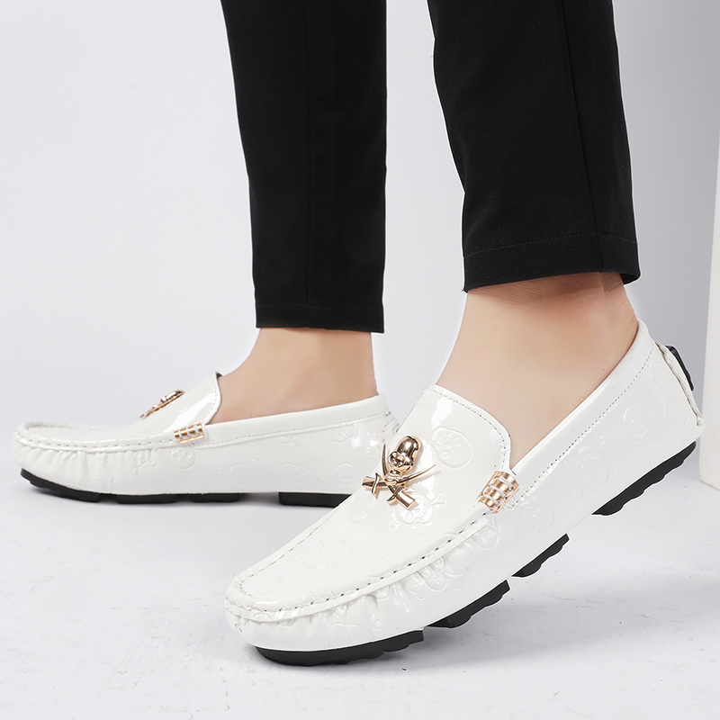 Men'S Shoes Hugo Boss - Men Quality Shoes Shine Skull Loafers