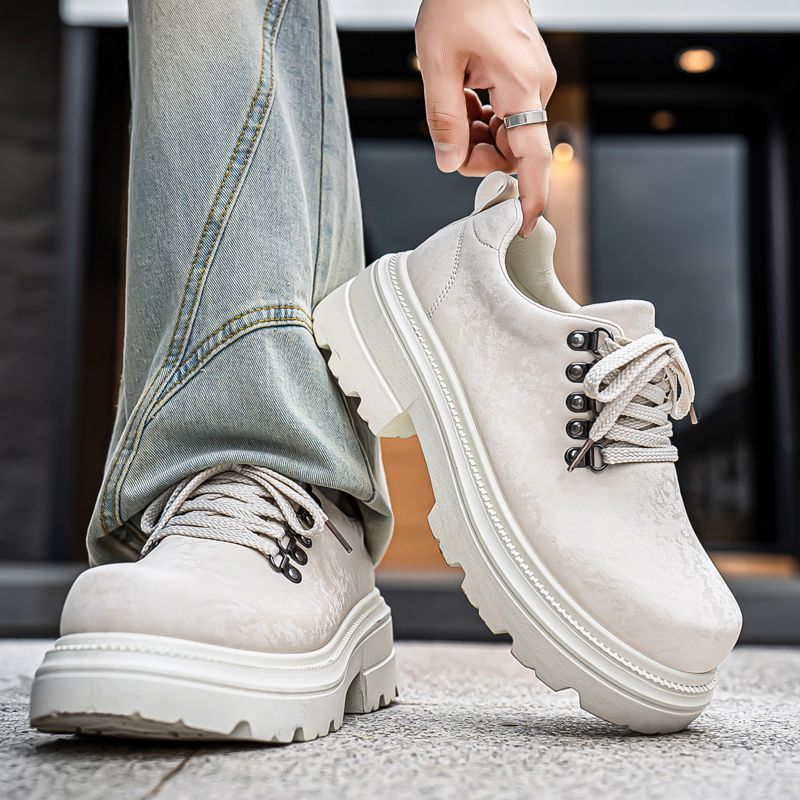 Winter Men Retro British Style - огляд і ціна Men'S Shoes Increase Height
