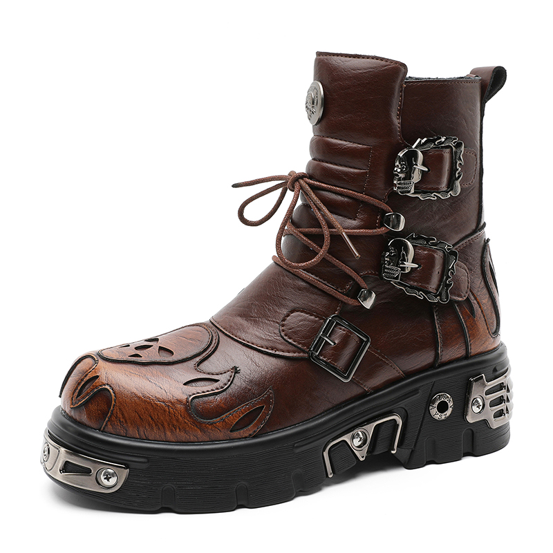Punk Style Retro Cool Skull Fl - огляд і ціна Men'S Shoes Increase Height