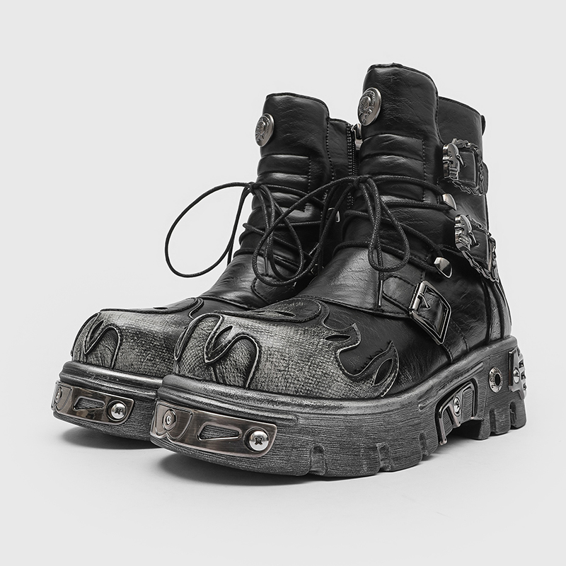 Punk Style Retro Cool Skull Fl - огляд і ціна Men'S Shoes Increase Height