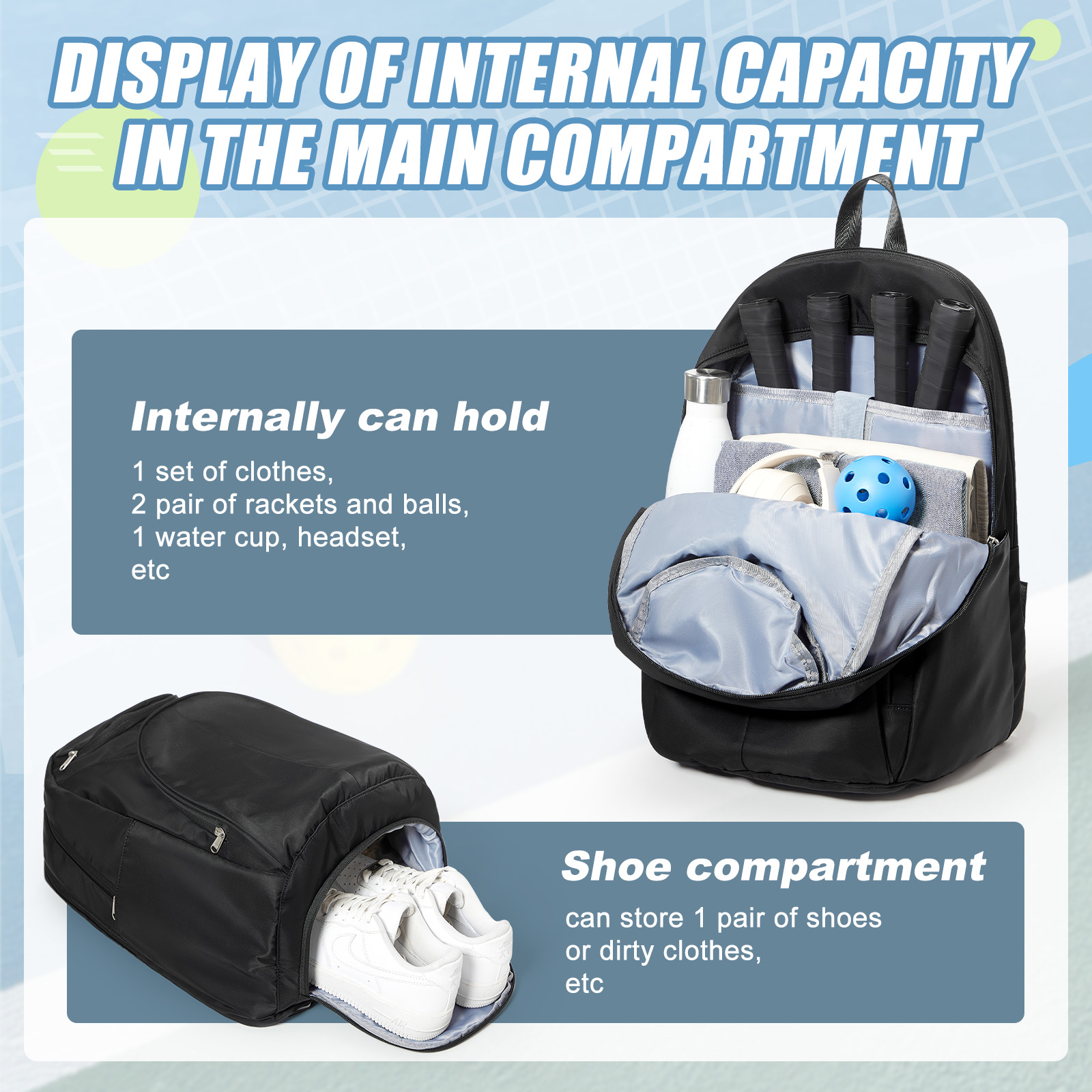 Tennis Bag Tennis Backpack 2 R - огляд і ціна Men'S Shoes To Women'S