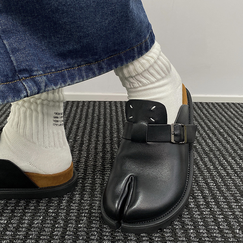 Men Split Toe Slippers Cow Lea - огляд і ціна Men'S Shoes Birkenstock