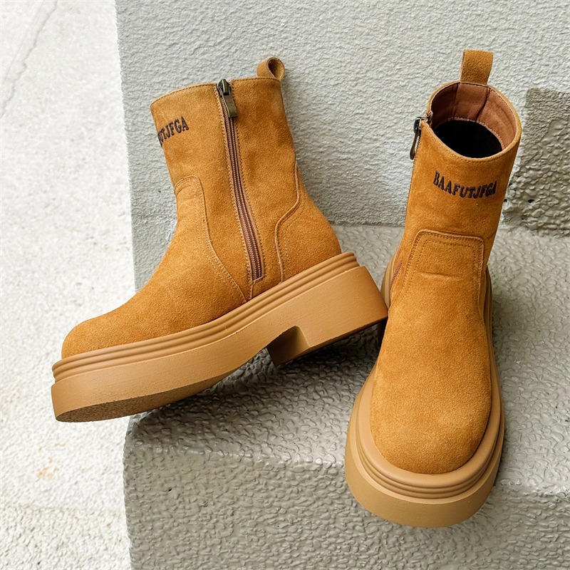 Winter Europe America Retro Th - огляд і ціна Men'S Shoes Increase Height