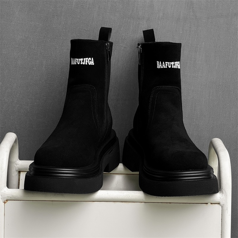 Winter Europe America Retro Th - огляд і ціна Men'S Shoes Increase Height