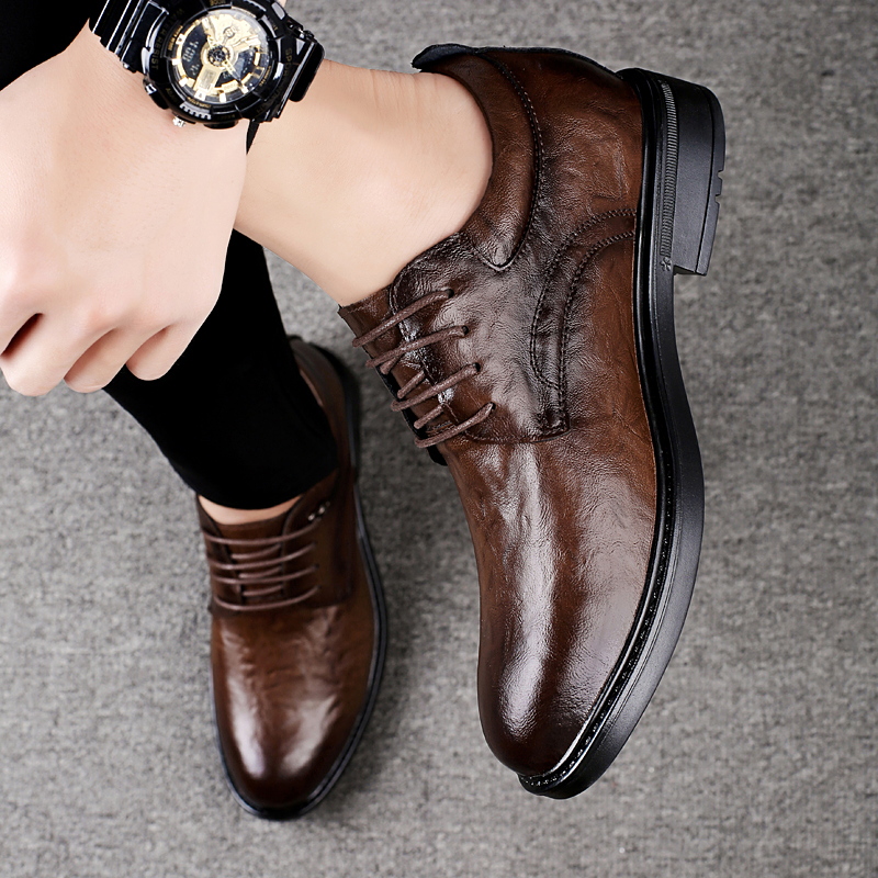 Leather Casual Elevator Shoes  - огляд і ціна Men'S Shoes Increase Height